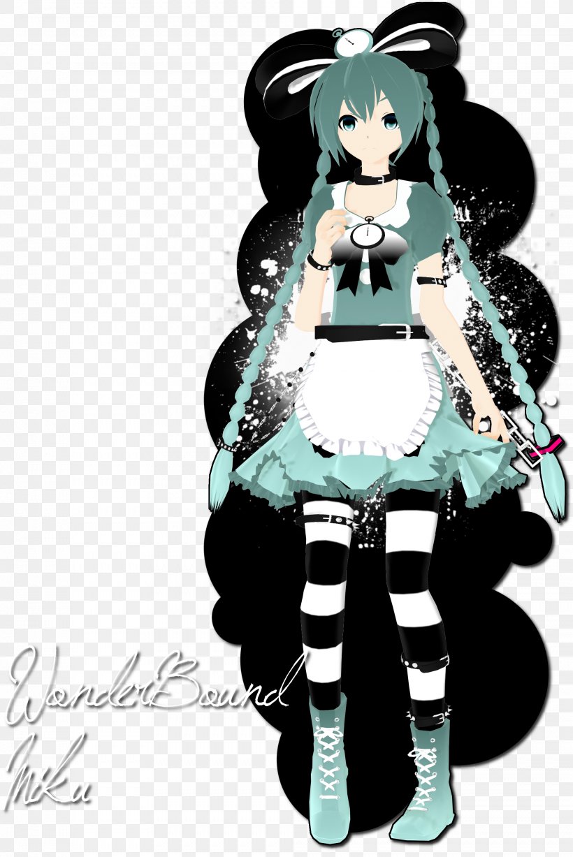 Hatsune Miku DeviantArt Vocaloid MikuMikuDance, PNG, 2009x3007px, Watercolor, Cartoon, Flower, Frame, Heart Download Free