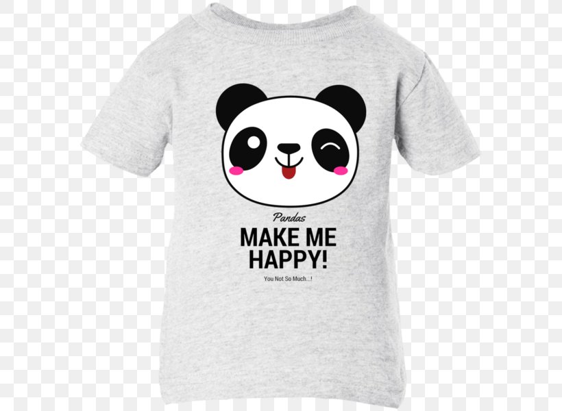 T-shirt Hoodie Giant Panda Bib, PNG, 600x600px, Watercolor, Cartoon, Flower, Frame, Heart Download Free