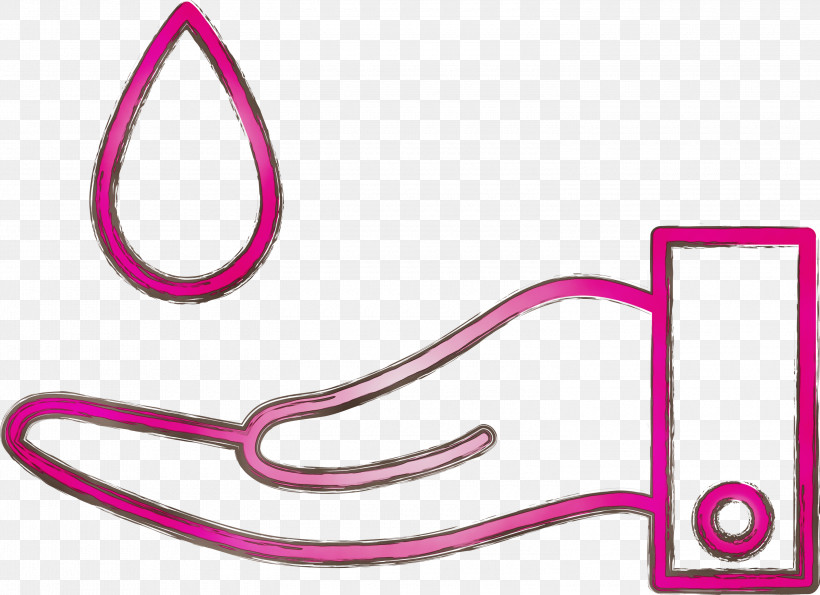 Pink Line Magenta, PNG, 3000x2180px, Hand Washing, Cleaning, Hand Clean, Line, Magenta Download Free
