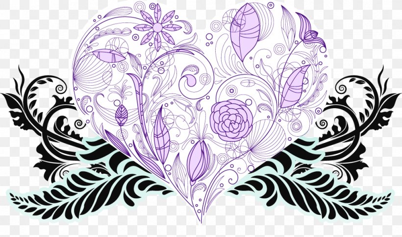 Heart Pattern, PNG, 1016x600px, Watercolor, Cartoon, Flower, Frame, Heart Download Free