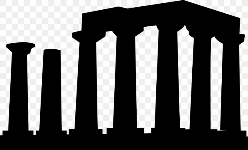 Ancient Greek Temple Roman Temple Corinth Name Day Dimaki Eleni, PNG, 980x592px, Ancient Greek Temple, Black And White, Brand, Column, Corinth Download Free
