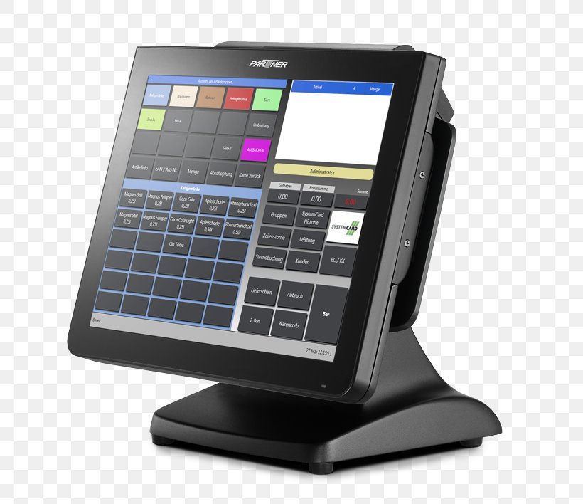 Computer Terminal Point Of Sale Touchscreen Kassensystem Cash Register, PNG, 700x708px, Computer Terminal, Blagajna, Cash Register, Communication, Computer Download Free