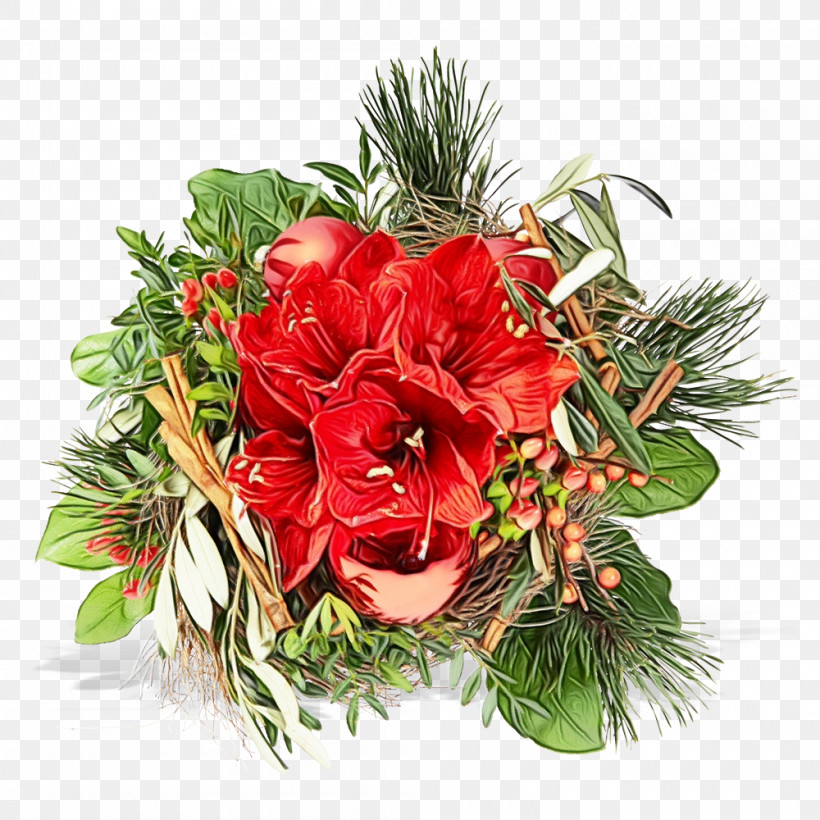 Floral Design, PNG, 1000x1000px, Watercolor, Bauble, Biology, Christmas Day, Christmas Ornament M Download Free
