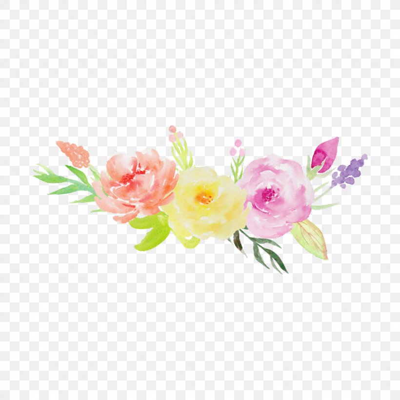 Watercolor Painting Garden Roses Design Drawing Image, PNG, 1024x1024px, Watercolor Painting, Artificial Flower, Cut Flowers, Drawing, Floral Design Download Free
