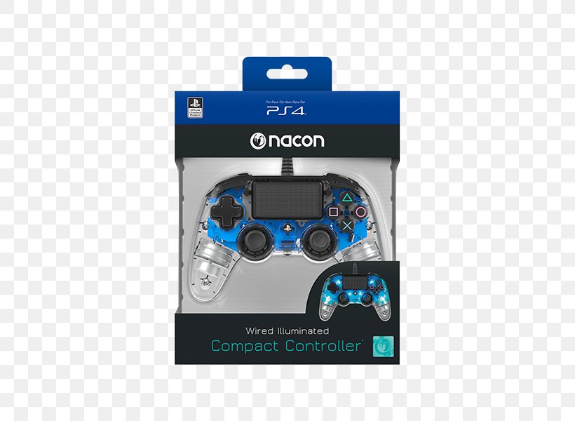 NACON Compact Controller For PlayStation 4 Game Controllers Video Game, PNG, 600x600px, Playstation 4, All Xbox Accessory, Blue, Compact Controller, Dualshock Download Free