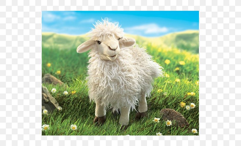 Sheep Amazon.com Hand Puppet Stuffed Animals & Cuddly Toys, PNG, 535x500px, Sheep, Amazoncom, Cow Goat Family, Fauna, Goat Antelope Download Free