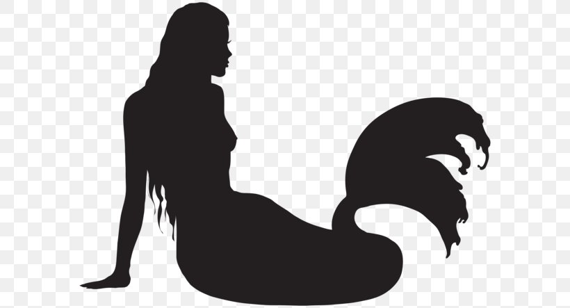 Ariel Mermaid Silhouette Clip Art, PNG, 600x443px, Ariel, Arm, Art, Art Museum, Black Download Free