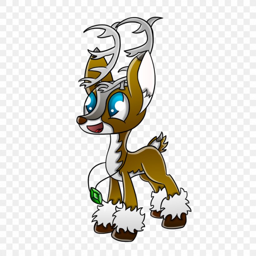 Canidae Reindeer Tyandaga Fan Art Pony, PNG, 1000x1000px, Watercolor, Cartoon, Flower, Frame, Heart Download Free