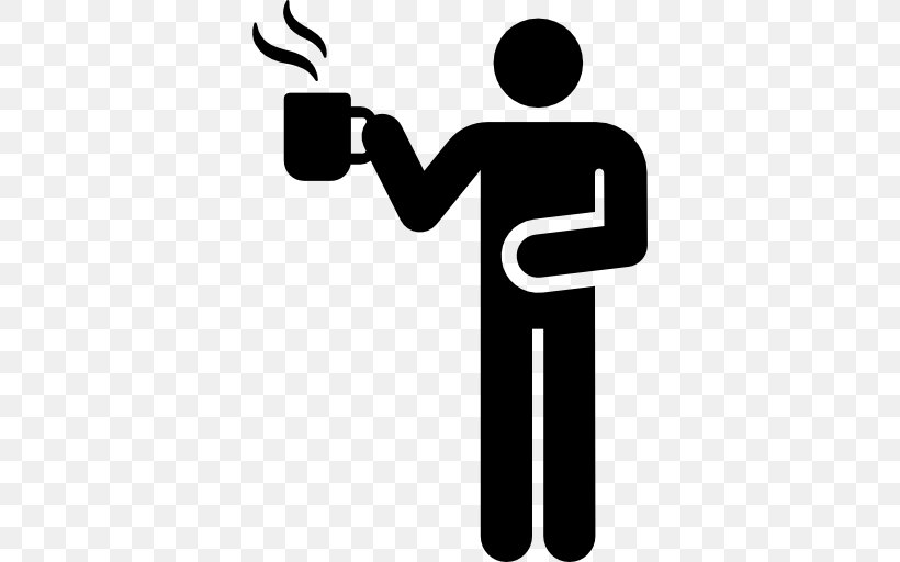 Coffee Black Drink Tea Breakfast Clip Art, PNG, 512x512px, Coffee, Area, Black And White, Black Drink, Brand Download Free