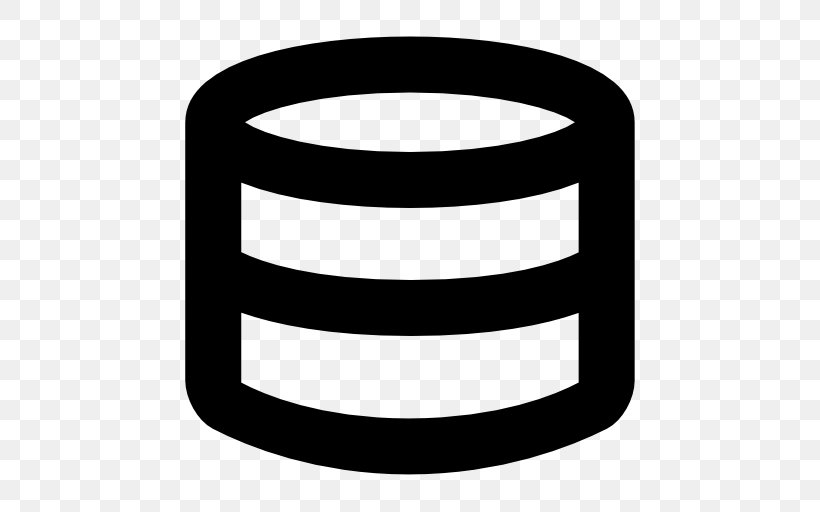 Database, PNG, 512x512px, Database, Black And White, Data, Data Storage, Database Storage Structures Download Free