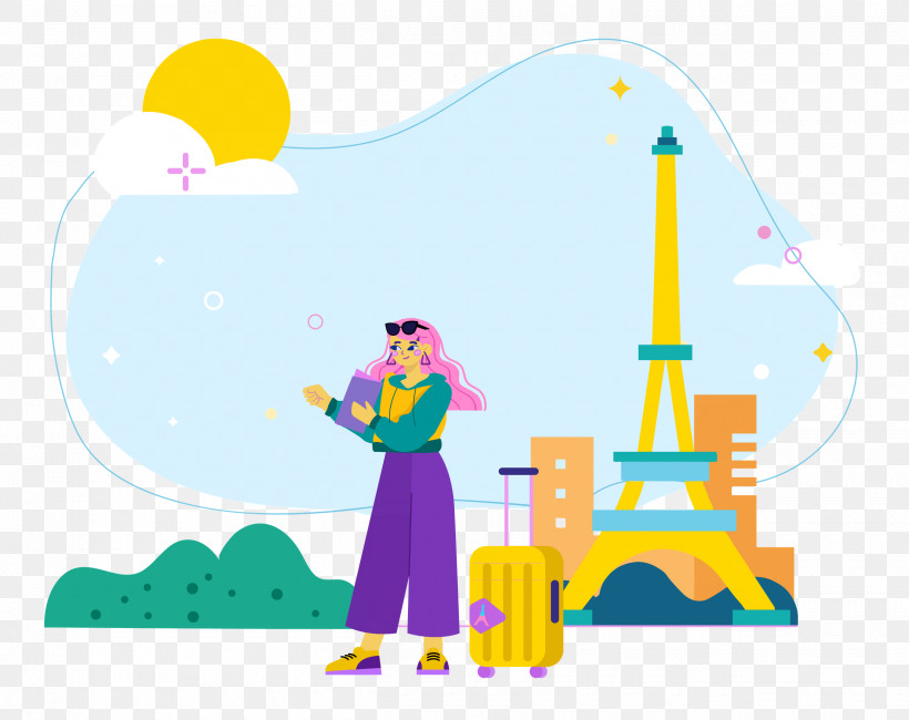Paris Travel, PNG, 2500x1982px, Paris, Cartoon, Logo, Painting, Threedimensional Space Download Free