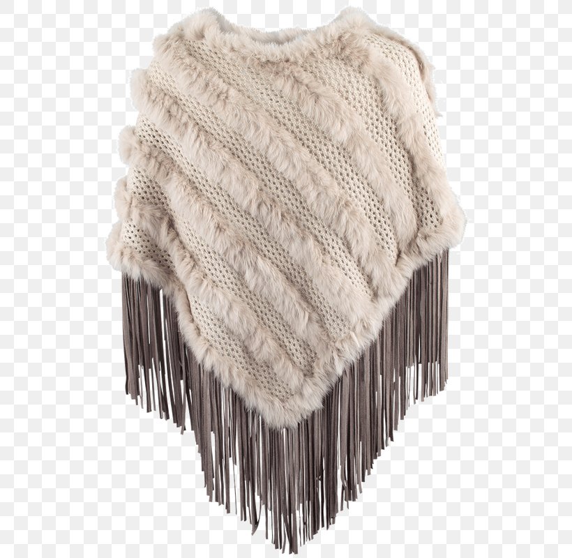 Wool Rabbit Hair Shawl Fur Poncho, PNG, 544x800px, Wool, Alberto Makali, Beige, Com, Fringe Download Free