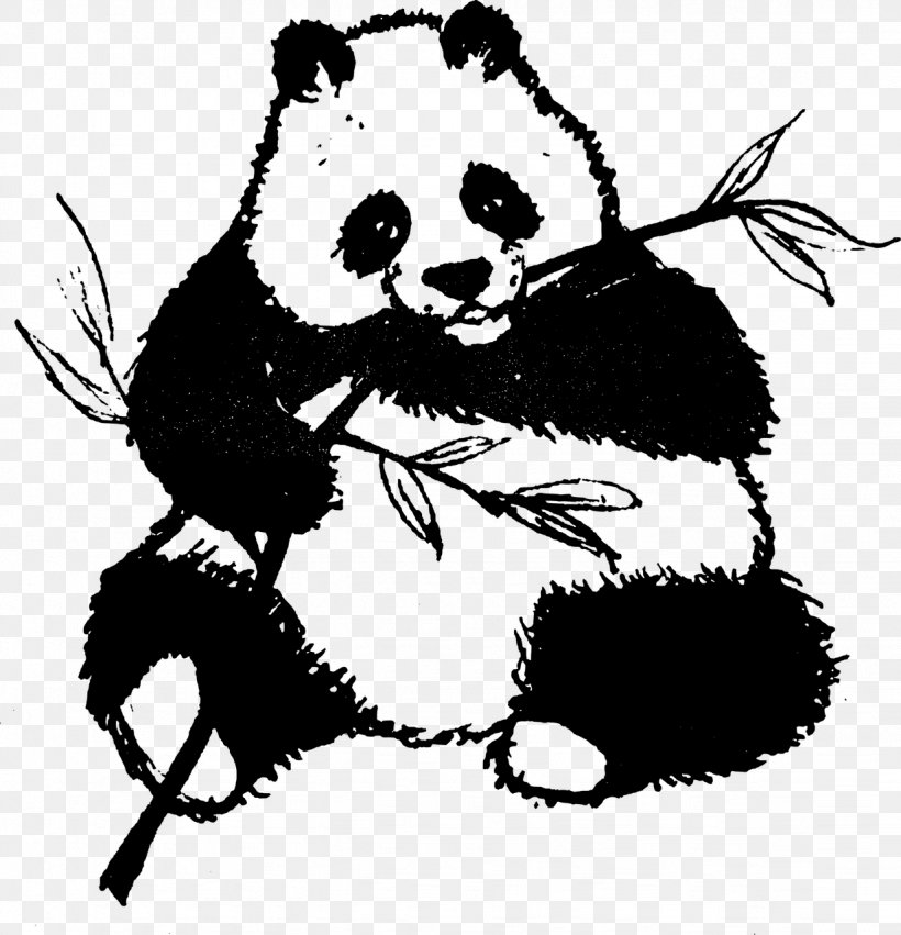Giant Panda Cuteness Clip Art, PNG, 1232x1280px, Giant Panda, Art, Artwork, Bear, Black Download Free