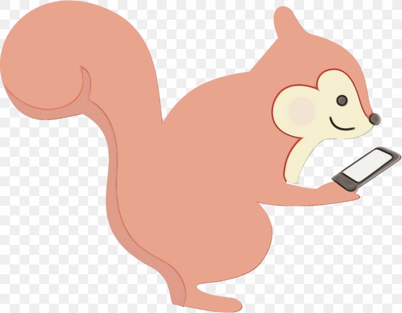 Squirrel Cartoon Tail Ferret Animal Figure, PNG, 1026x800px, Watercolor, Animal Figure, Cartoon, Ferret, Paint Download Free