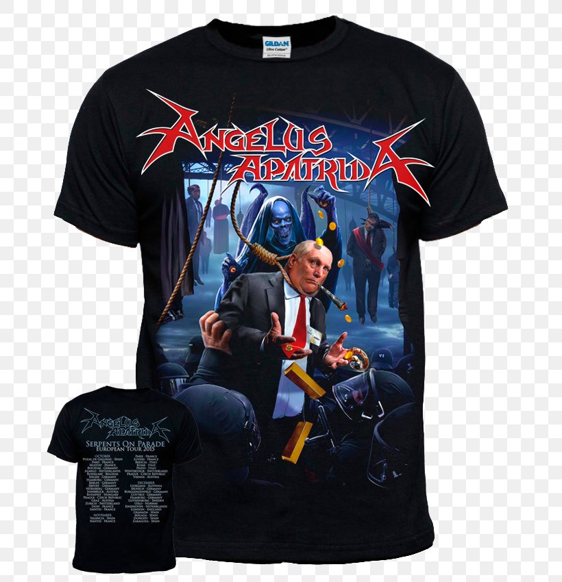 T-shirt Angelus Apatrida Sharpen The Guillotine Downfall Of The Nation Cabaret De La Guillotine, PNG, 700x850px, Tshirt, Angelus Apatrida, Brand, Clothing, Outerwear Download Free