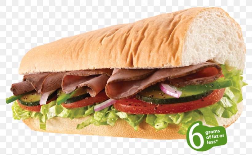 Fast Food Submarine Sandwich Roast Beef Ham, PNG, 848x521px, Fast Food, American Food, Bacon Sandwich, Blt, Bocadillo Download Free