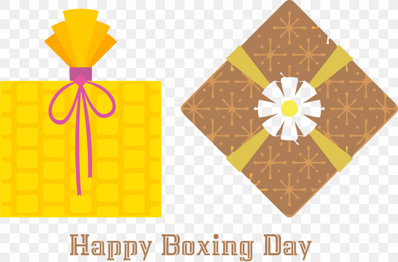 Happy Boxing Day Boxing Day, PNG, 3000x1973px, Happy Boxing Day, Boxing Day, Yellow Download Free