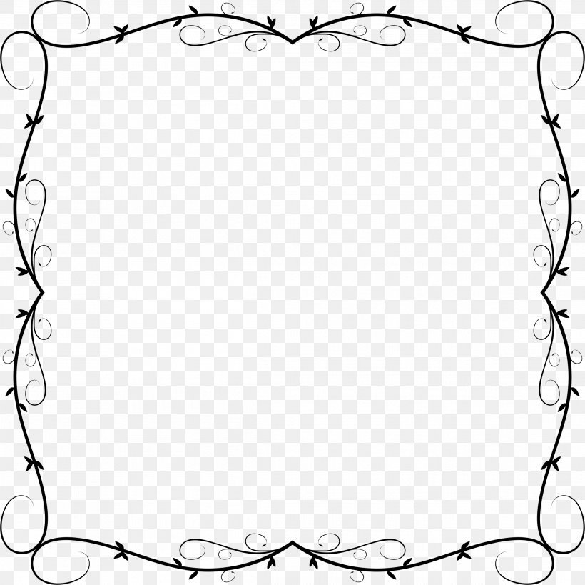 Picture Frames Clip Art, PNG, 2306x2306px, Picture Frames, Area, Art, Black, Black And White Download Free