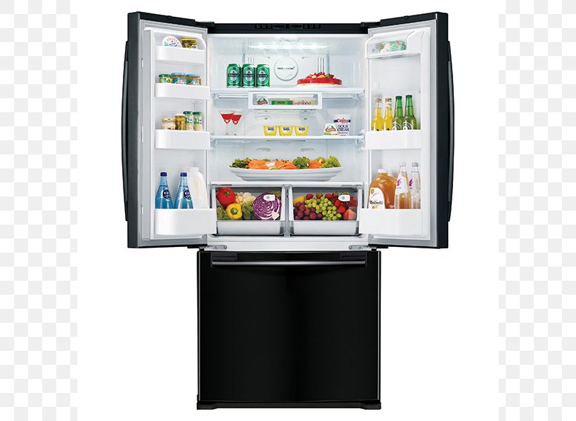 Refrigerator Cubic Foot Ice Makers Samsung RF20HFENB Frigidaire Gallery FGHB2866P, PNG, 800x600px, Refrigerator, Cubic Foot, Door, Drawer, Freezers Download Free