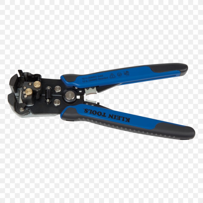 11061 Klein Tools Self-Adjusting Wire Stripper/Cutter, PNG, 1000x1000px, Wire Stripper, American Wire Gauge, Crimp, Cutting Tool, Diagonal Pliers Download Free