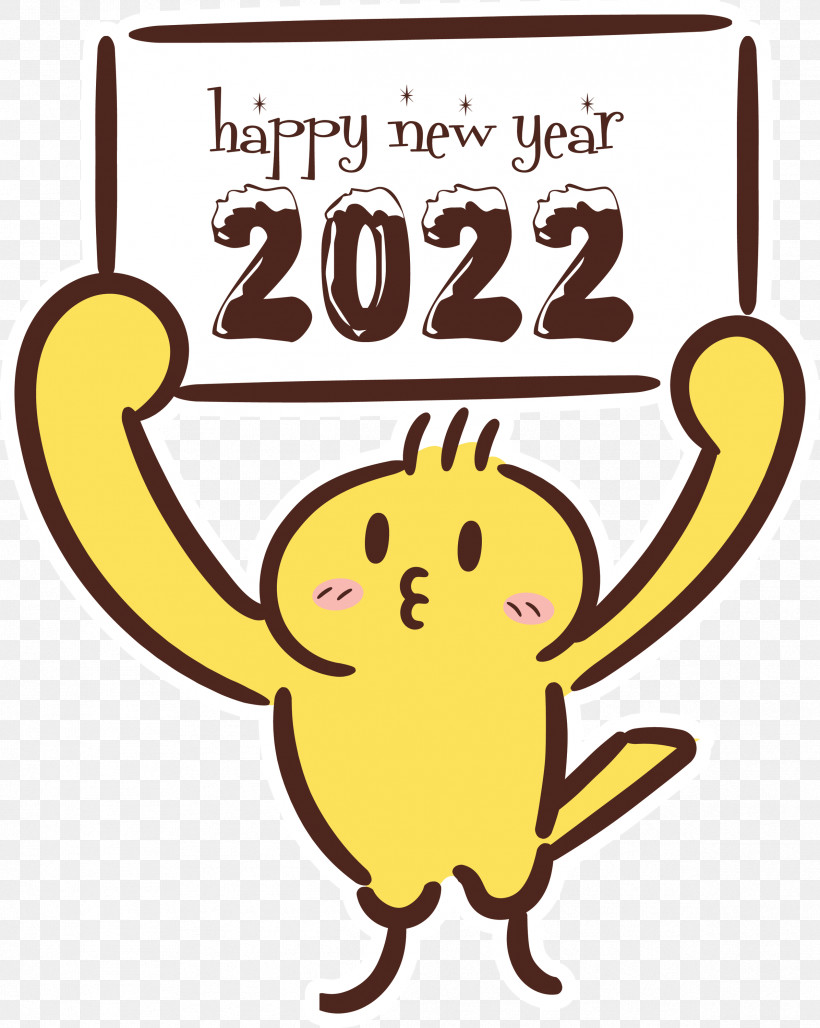 2022 Happy New Year 2022 New Year Happy New Year, PNG, 2392x3000px, Happy New Year, Behavior, Cartoon, Happiness, Human Download Free