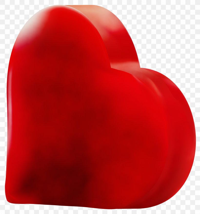 Red Heart Bell Pepper, PNG, 2802x3000px, Watercolor, Bell Pepper, Heart, Paint, Red Download Free