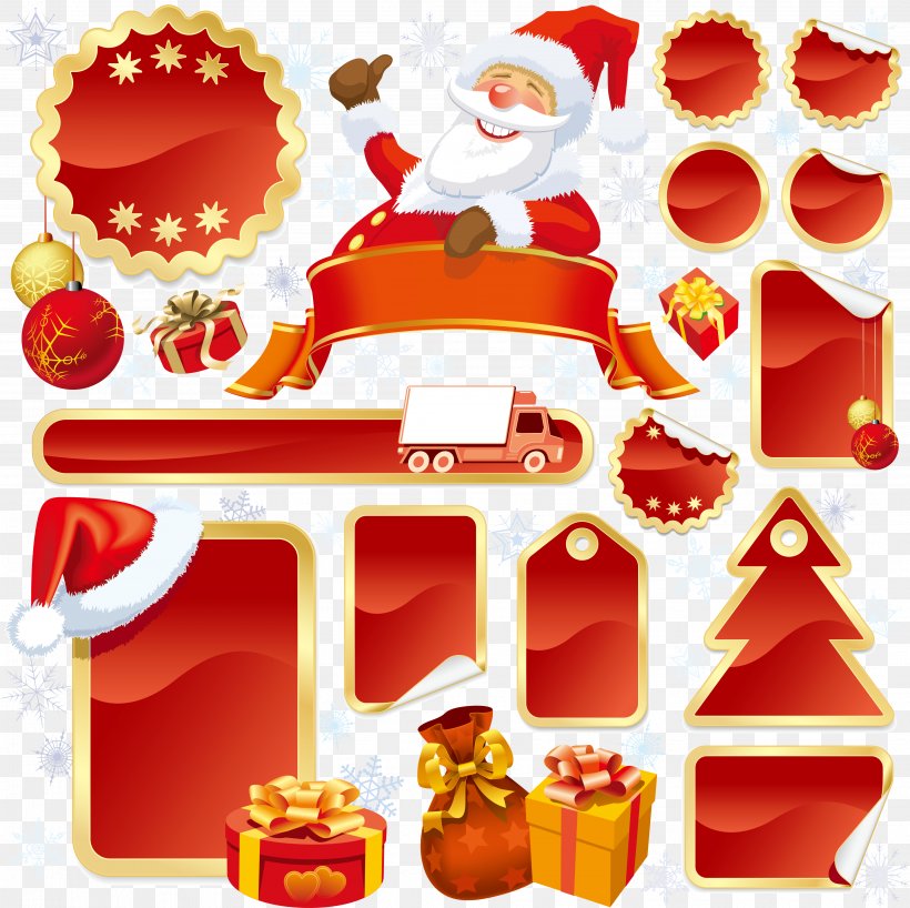 Christmas Promotion Tag, PNG, 3725x3717px, Sticker, Advertising, Christmas, Christmas And Holiday Season, Christmas Decoration Download Free