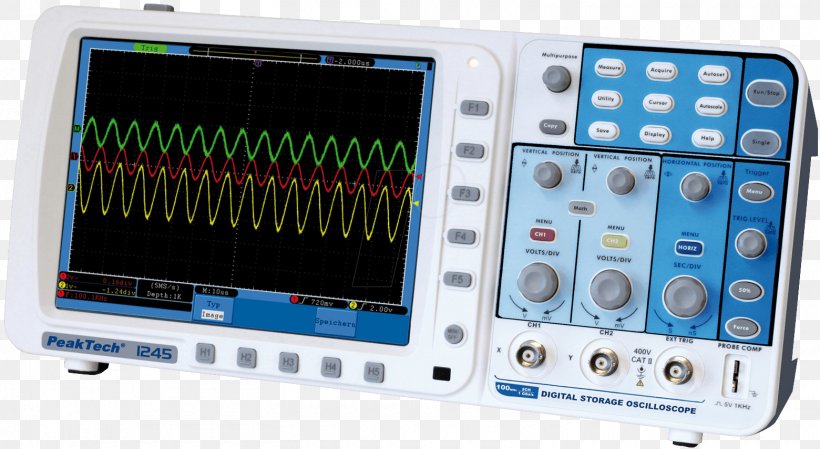 Digital Storage Oscilloscope Digital Data Bandwidth PeakTech P1245 Oscilloscope, PNG, 1560x855px, Oscilloscope, Bandwidth, Digital Data, Digital Storage Oscilloscope, Display Device Download Free