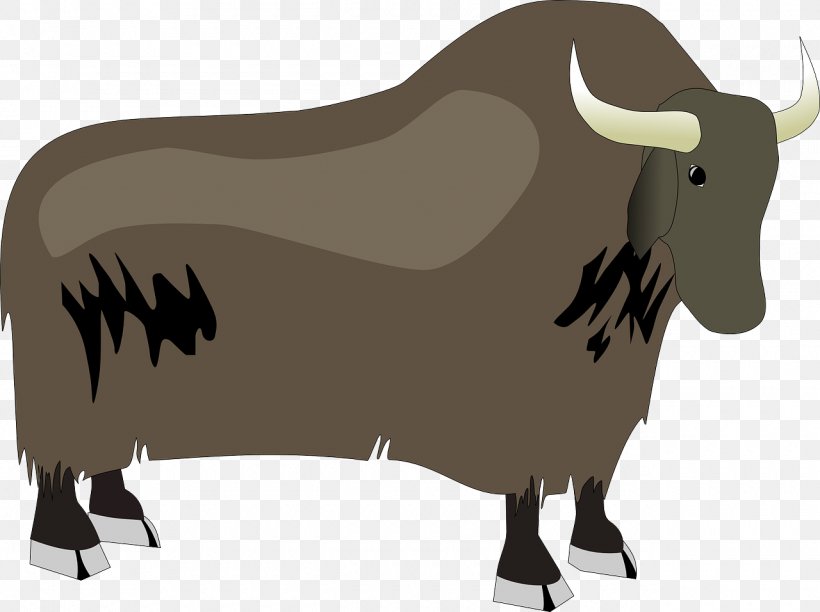 Domestic Yak Cattle Clip Art, PNG, 1280x956px, Domestic Yak, Bovinae, Bull, Cattle, Cattle Like Mammal Download Free