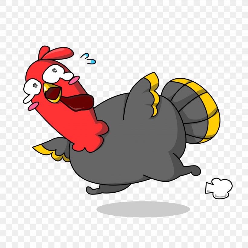 Turkey Thanksgiving Cartoon Clip Art, PNG, 4134x4134px, Turkey, Animation, Art, Beak, Bird Download Free