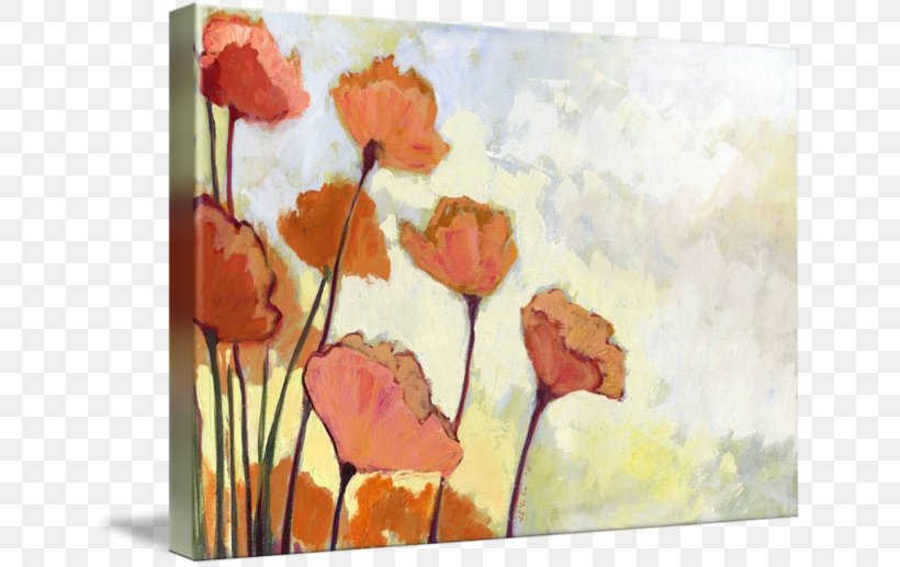 Watercolor Painting Poppy Art Canvas Print, PNG, 650x517px, Watercolor Painting, Acrylic Paint, Art, Art Of Jennifer Lommers, Canvas Download Free