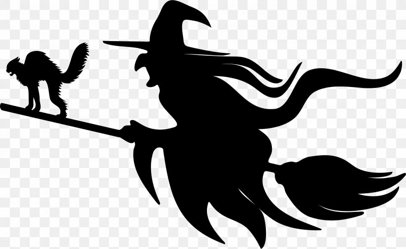 Witchcraft Wicca Witch's Broom Clip Art, PNG, 2400x1478px, Witchcraft, Art, Artwork, Black, Black And White Download Free