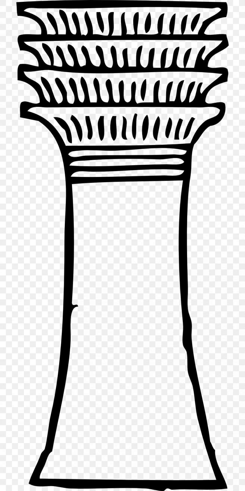 Column Classical Order Clip Art, PNG, 960x1920px, Column, Area, Art, Artwork, Black And White Download Free
