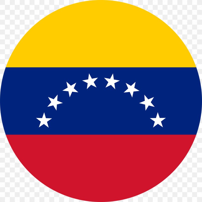 Flag Of Venezuela Venezuelan War Of Independence United States, PNG, 1000x1000px, Flag Of Venezuela, Area, Blue, Coat Of Arms Of Venezuela, Country Download Free
