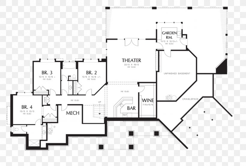 Floor Plan House Plan, PNG, 1254x847px, Floor Plan, Architecture, Area, Arts And Crafts Movement, Basement Download Free