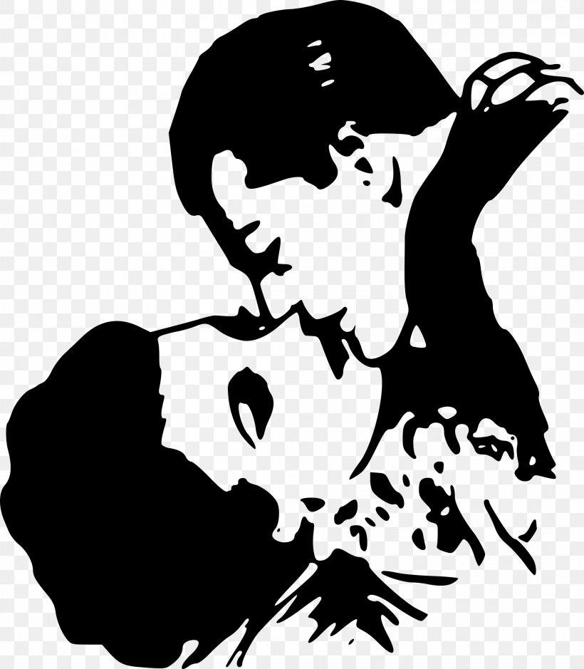 Kiss Love Clip Art, PNG, 2094x2400px, Kiss, Art, Artwork, Black, Black And White Download Free