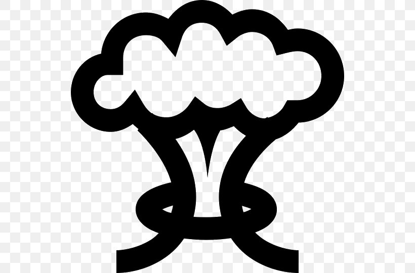 Mushroom Cloud Clip Art, PNG, 540x540px, Mushroom Cloud, Artwork, Black, Black And White, Cloud Download Free