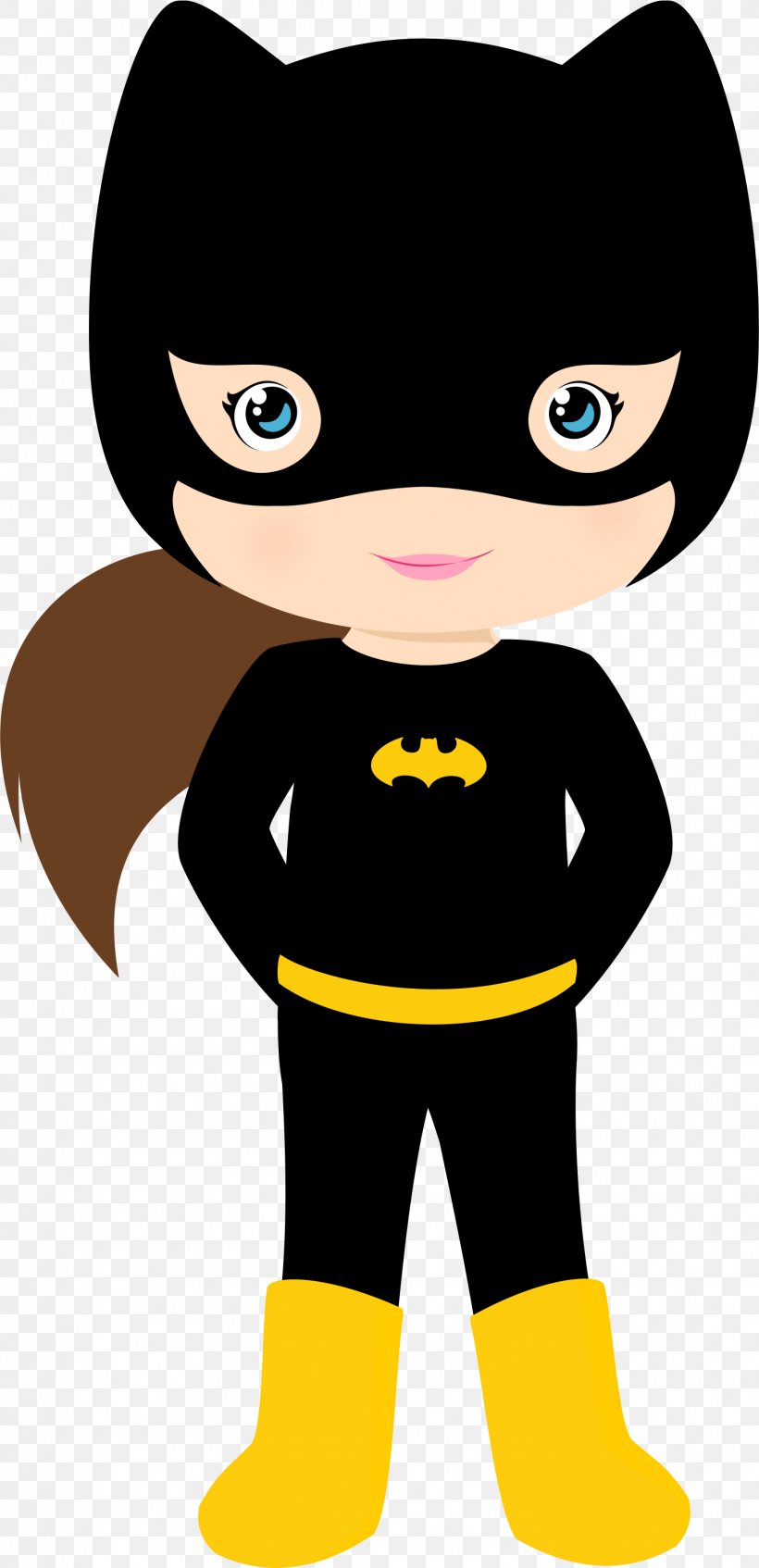 Batgirl Batman Superman Superhero Clip Art, PNG, 1452x3001px, Batgirl, Batman, Black, Carnivoran, Cartoon Download Free