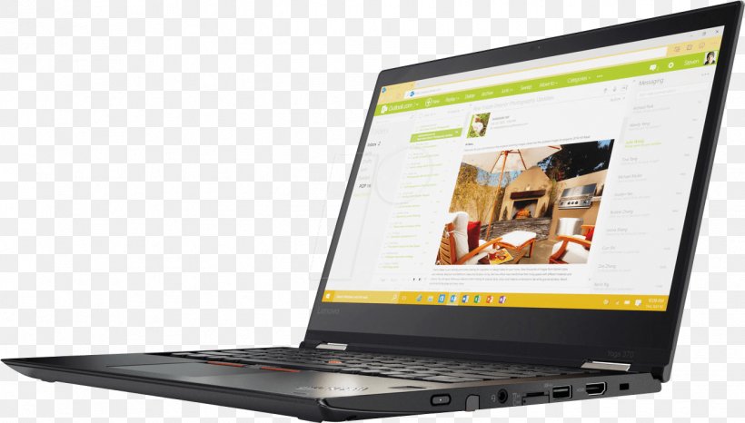 Laptop Lenovo ThinkPad Yoga 370 20J Intel Core I7, PNG, 1323x752px, 2in1 Pc, Laptop, Brand, Computer, Computer Monitor Accessory Download Free