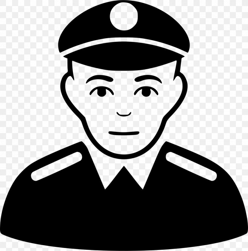 Police Officer Security Guard, PNG, 980x992px, Police Officer, Artwork, Black, Black And White, Face Download Free
