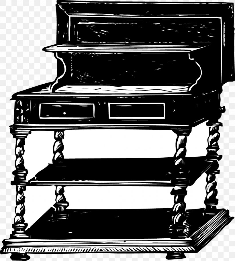 Table Furniture Clip Art, PNG, 1120x1245px, Table, Antique Furniture, Black, Black And White, Chair Download Free