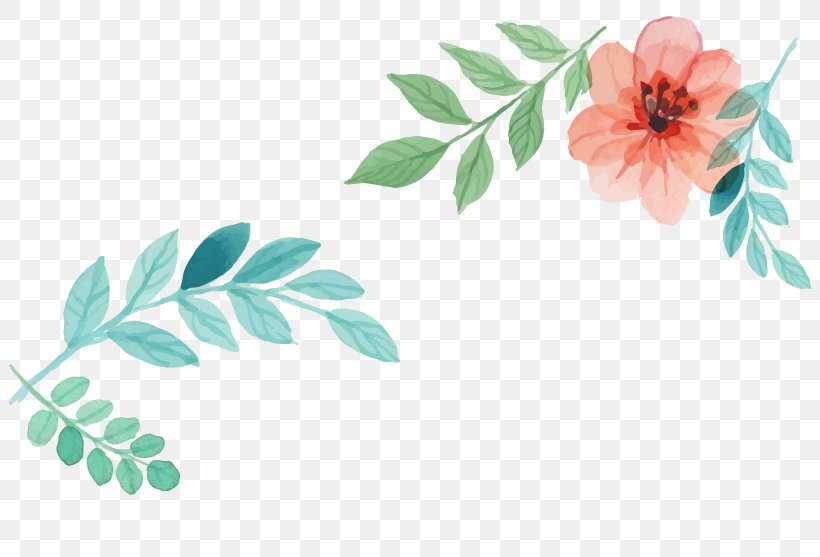 Watercolor Painting Jewellery Computer File, PNG, 802x557px, Watercolor Painting, Floral Design, Flower, Gratis, Green Download Free