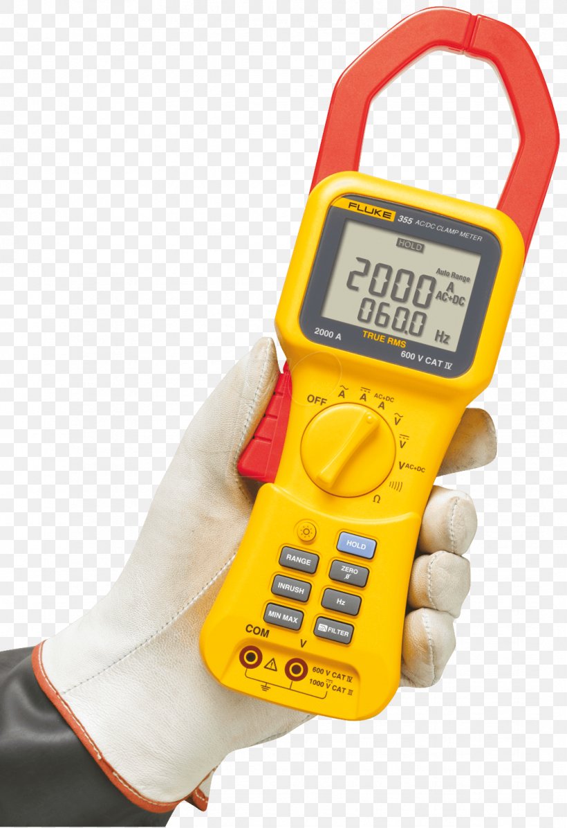 Current Clamp True RMS Converter Multimeter Fluke Corporation Alternating Current, PNG, 1069x1560px, Current Clamp, Alternating Current, Ampere, Direct Current, Electric Current Download Free
