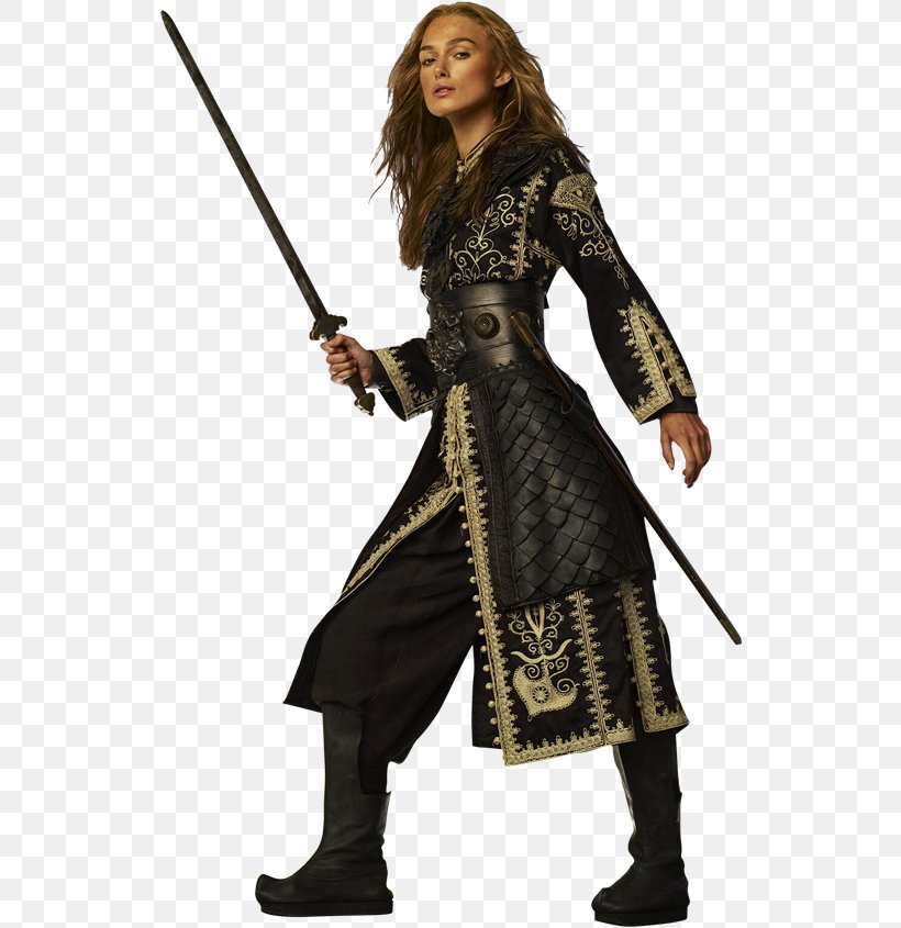 Keira Knightley Jack Sparrow Elizabeth Swann Pirates Of The Caribbean: The Curse Of The Black Pearl Governor Weatherby Swann, PNG, 543x845px, Keira Knightley, Cold Weapon, Costume, Costume Design, Elizabeth Swann Download Free