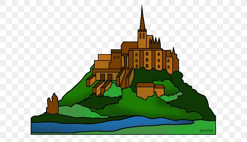 Mont Saint-Michel Michael Mont Saint Michel Abbey Clip Art, PNG, 648x472px, Mont Saintmichel, Cartoon, Drawing, Landmark, Le Mont Saintmichel Download Free