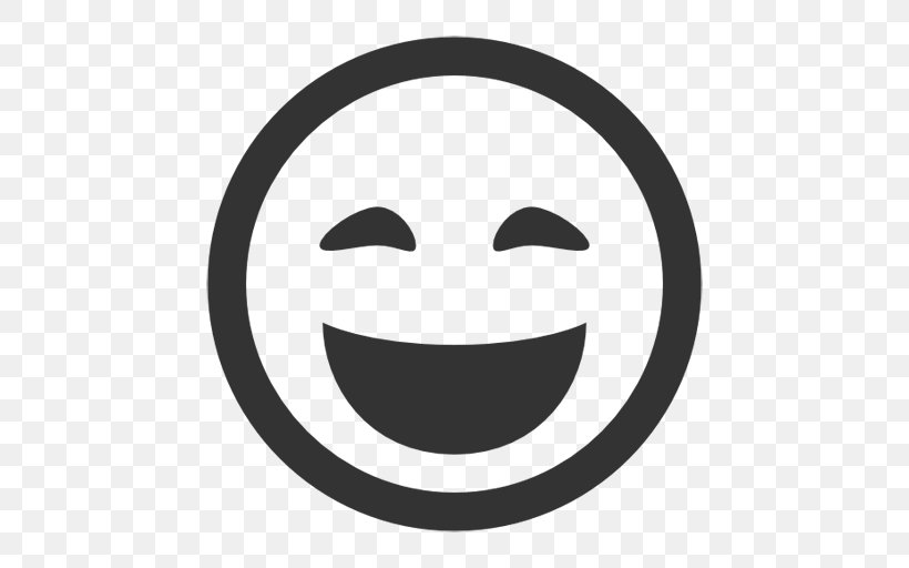 Smiley Emoticon, PNG, 512x512px, Smiley, Black And White, Emoticon, Face, Facial Expression Download Free