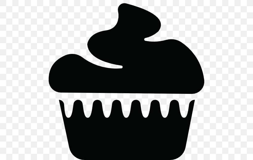 Cupcake Muffin Madeleine Bakery Tart, PNG, 512x520px, Cupcake, Artwork, Bakery, Black, Black And White Download Free