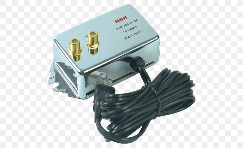 Antenna Amplifier RCA Connector Television Antenna Signal, PNG, 500x500px, Amplifier, Ac Adapter, Adapter, Aerials, Analog Video Download Free