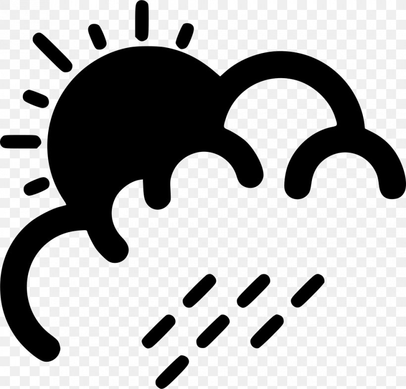 Rain Clip Art, PNG, 980x940px, Rain, Artwork, Black, Black And White, Cloud Download Free