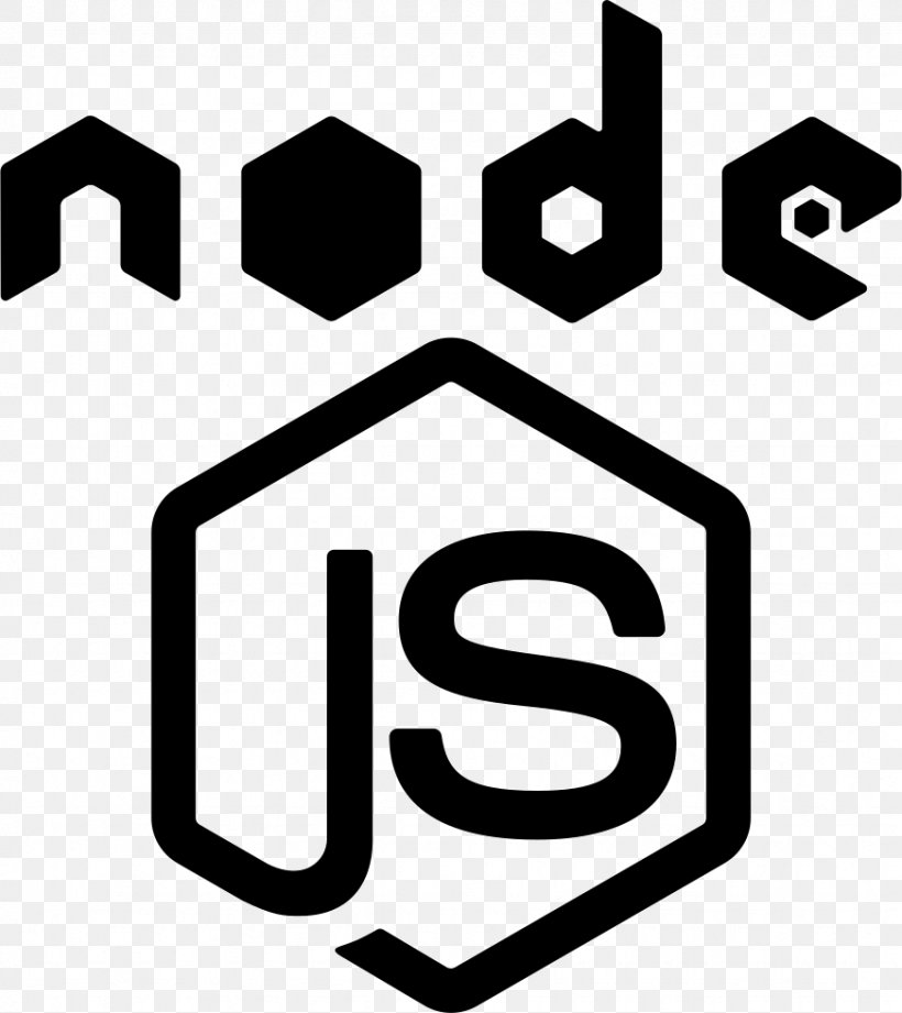 Node.js JavaScript Computer Software, PNG, 872x980px, Nodejs, Area, Black And White, Brand, Computer Software Download Free